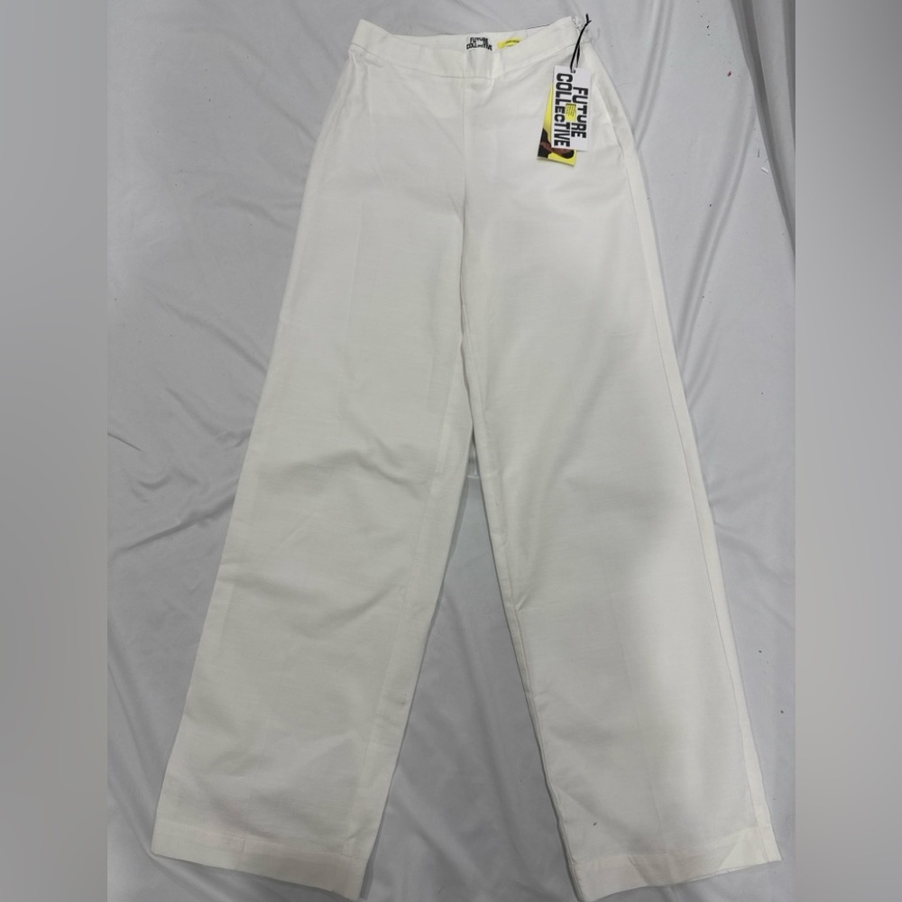 White Straight Leg Pants